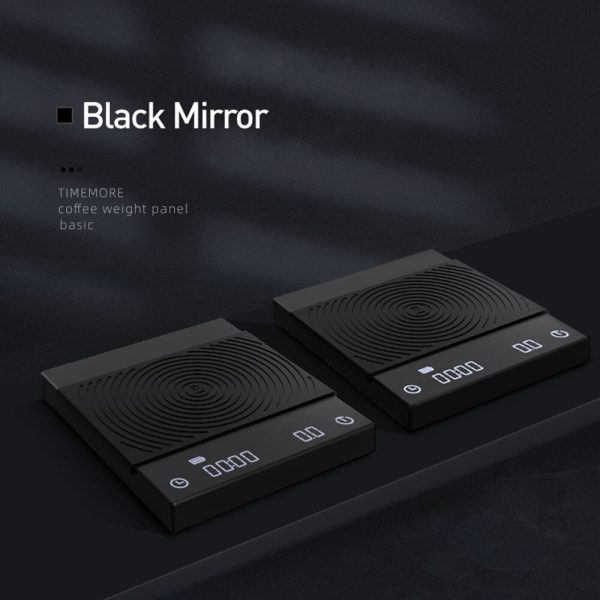 Time More Black Mirror Scales Weghing scale | Barista Equipments | Kaapi Solutions